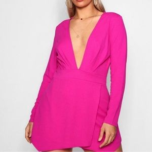 Low Cut Pink Romper